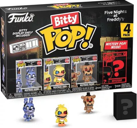 Figurine Bitty Pop! - Five Nights At Freddy's - Nightmare Bonnie 4pk